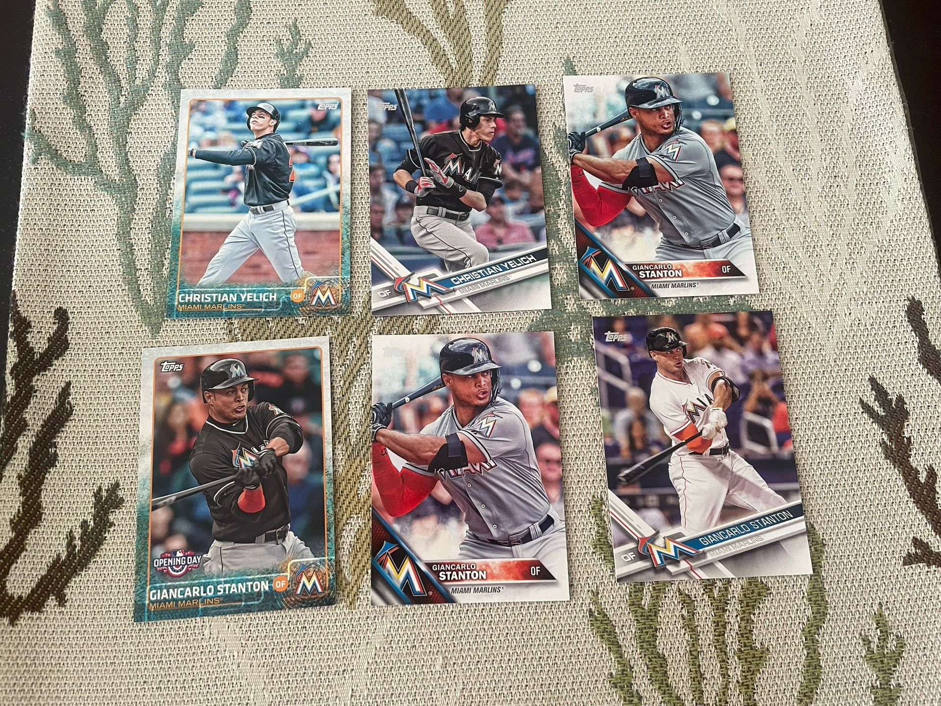 Stanton And Yelich Baseball Cards