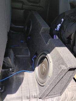 2x 12” AudioControl Low Profile Subwoofers + Custom Box