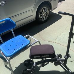 Knee Scooter, Shower Chair. Leg Injury Recover Items.