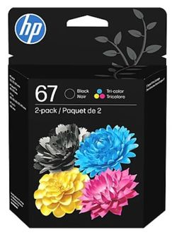 Pinter ink Hp 67 Tri-color/ black ink