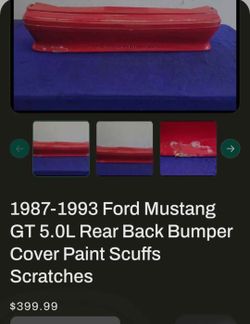 Foxbody hatch GT BACK BUMPER 1991