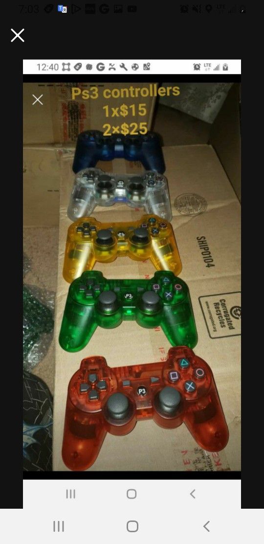 Ps3 Wireless Controller 4 Different Colors Brand New 