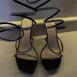 Sparkly strap heels size 10!!