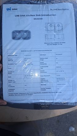 Stainless Steel - Deep Double Basin Kitchen Sink