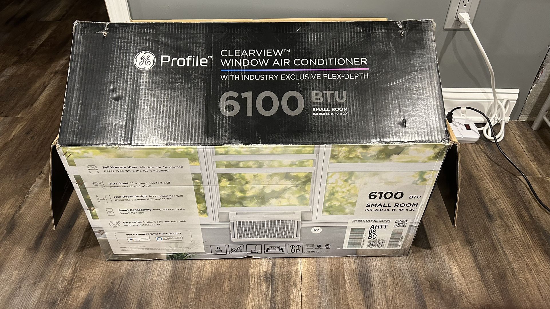 Low-Profile Window AC with Full View – 6100 BTU, 250 Sq Ft