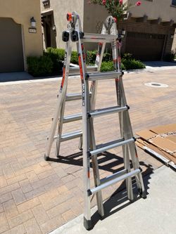 Little giant multi 22 extended ladder.
