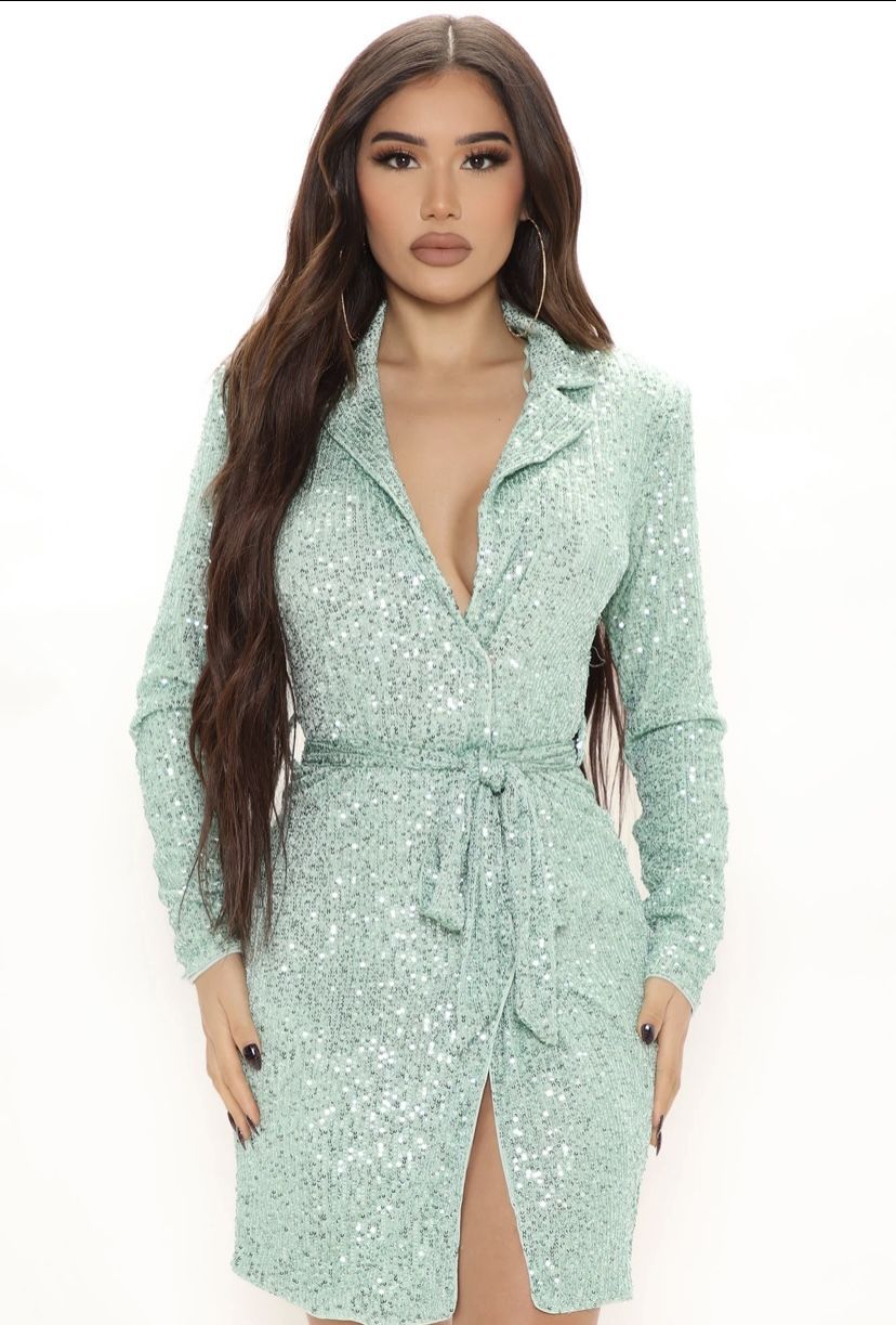 Sequin Blazer Dress - Medium 