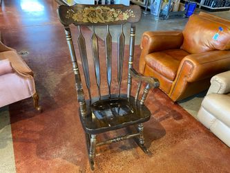 Rocking Chair with Gold Foil Detail