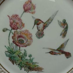 Lenox China Decorative Plate Annual Limited Edition of Boehm Birds Rufous Hummingbird