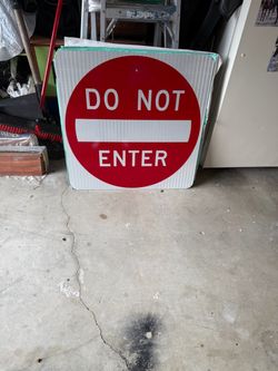 do not enter sign