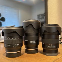 Sony APS-C lens bundle — excellent condition.