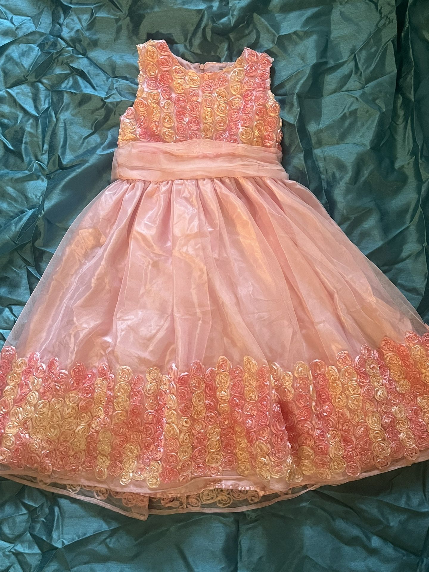 Kids Pink Floral Dress