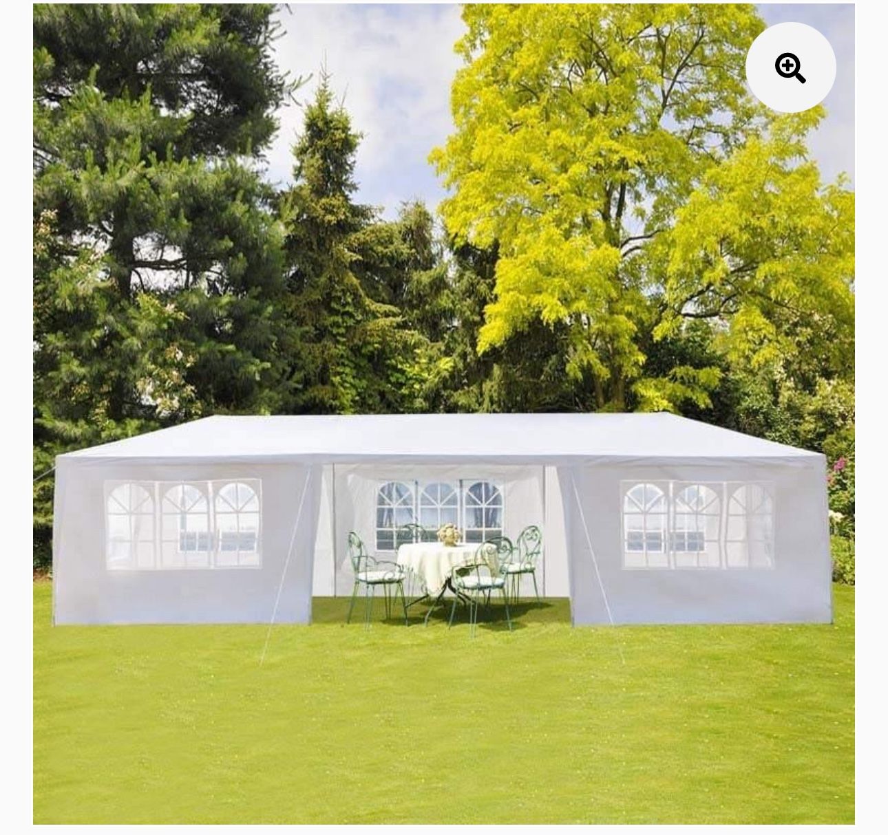 10x30 wedding party tent outdoor canopy teng with 8 side walls white FOR SALE