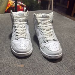 Nike Dunk High Silver (women) Size 9