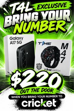 Samsung Galaxy A17 + M47 T1ME Watch