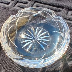 Vintage Crystal Cigar/Cigarette Ashtray 