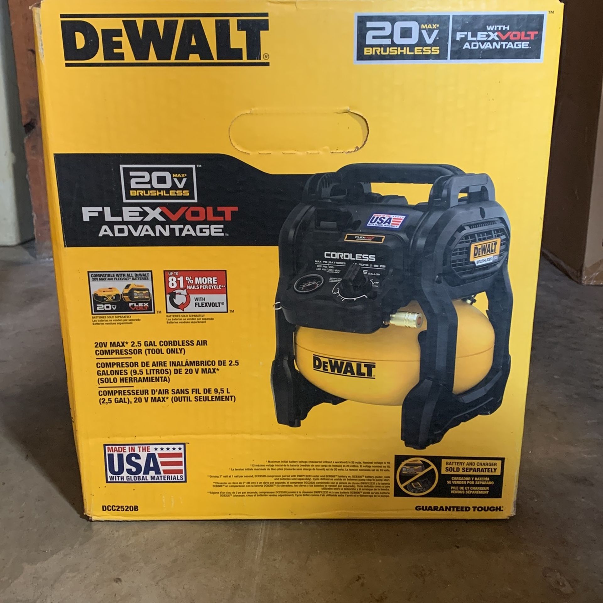 Dewalt Air Compressor (tool Only)