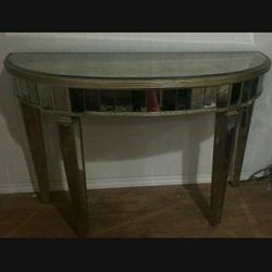 Mirrored Z Gallerie Borghese Console Table 