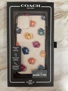 Coach - Dreamy Peony Protective Case for Apple iPhone 11 / Pro / Pro Max - Clear/Rainbow/Glitter