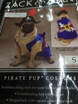 Small dog pirate costume
