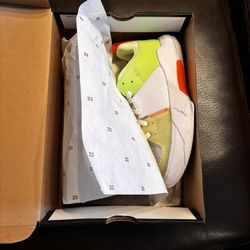 Youth JORDAN ONE TAKE 5 (GS) MHITE/ RAGE GREEN-GHOST GREEN Size 5.5Y, 6.5Y