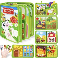 New Busy Book for Toddlers 1-3, Montessori Toys for 1 2 Year Old Boy Girl Birthday Gifts, Busy Board Educational Learning Toys for 1+ Year Old, Toddle