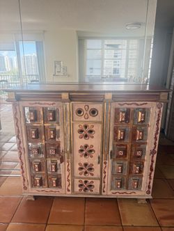 Handcrafted Indian Wooden Cabinet – Unique & Beautiful