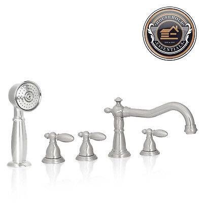 Brushed Nickel Vintage Roman Tub Bath Faucet with Handshower...... CHECK OUT MY PAGE FOR MORE ITEMS