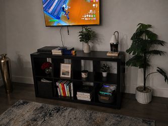 Black Cube Storage Shelf Unit