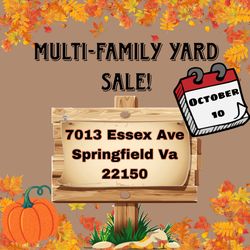 Yard sale  oct. 10