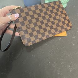 Authentic New Louis Vuitton Neverfull GM Pouch Pochette Wristlet Bag 