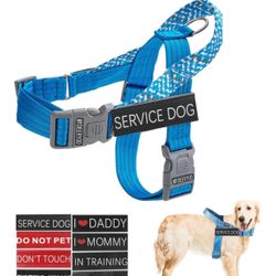 Service Dog Harness, No Pull Dog Harness with Handle Adjustable Velcro Patches Service Dog in Training Do Not Pet, Easy Control for Small Medium Large