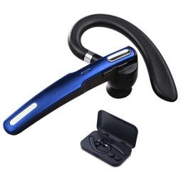 Bluetooth Headset, Phone Wireless Bluetooth Earpiece W/Noise Cancelling Mic,10-Hr Playing Time, Hands Free Wireless Headphone for Cell Phone-Compatib