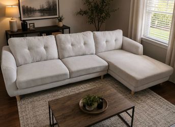 Modern Light Gray Sectional Sofa