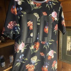 Floral Designed Jersey Shirt
