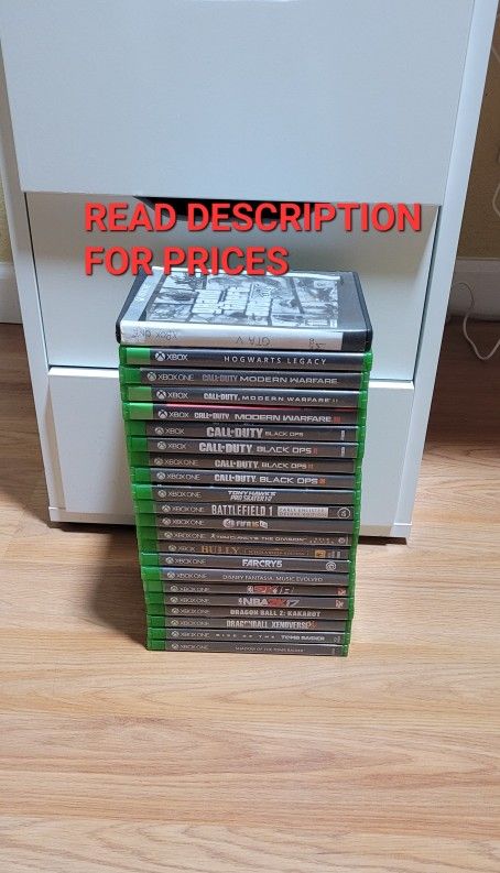 XBOX ONE GAMES, FIRM PRICE, GOOD CONDITION, READ DESCRIPTION FOR PRICES AND AVAILABILITY