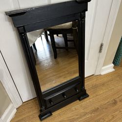 Mirrorr With Wood Frame Size ( 35 Long * 18 Width Inch)