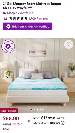 Memory foam topper (king)