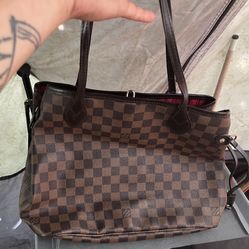 Louis Vuitton Damier Ebene Neverfull Handbag