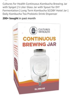 Kombucha Brewing Jar with Spigot, New
