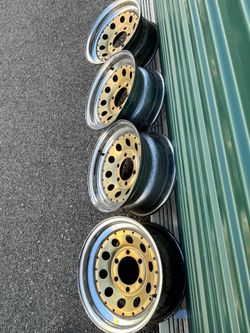 15x8 gold rims chrome wheels