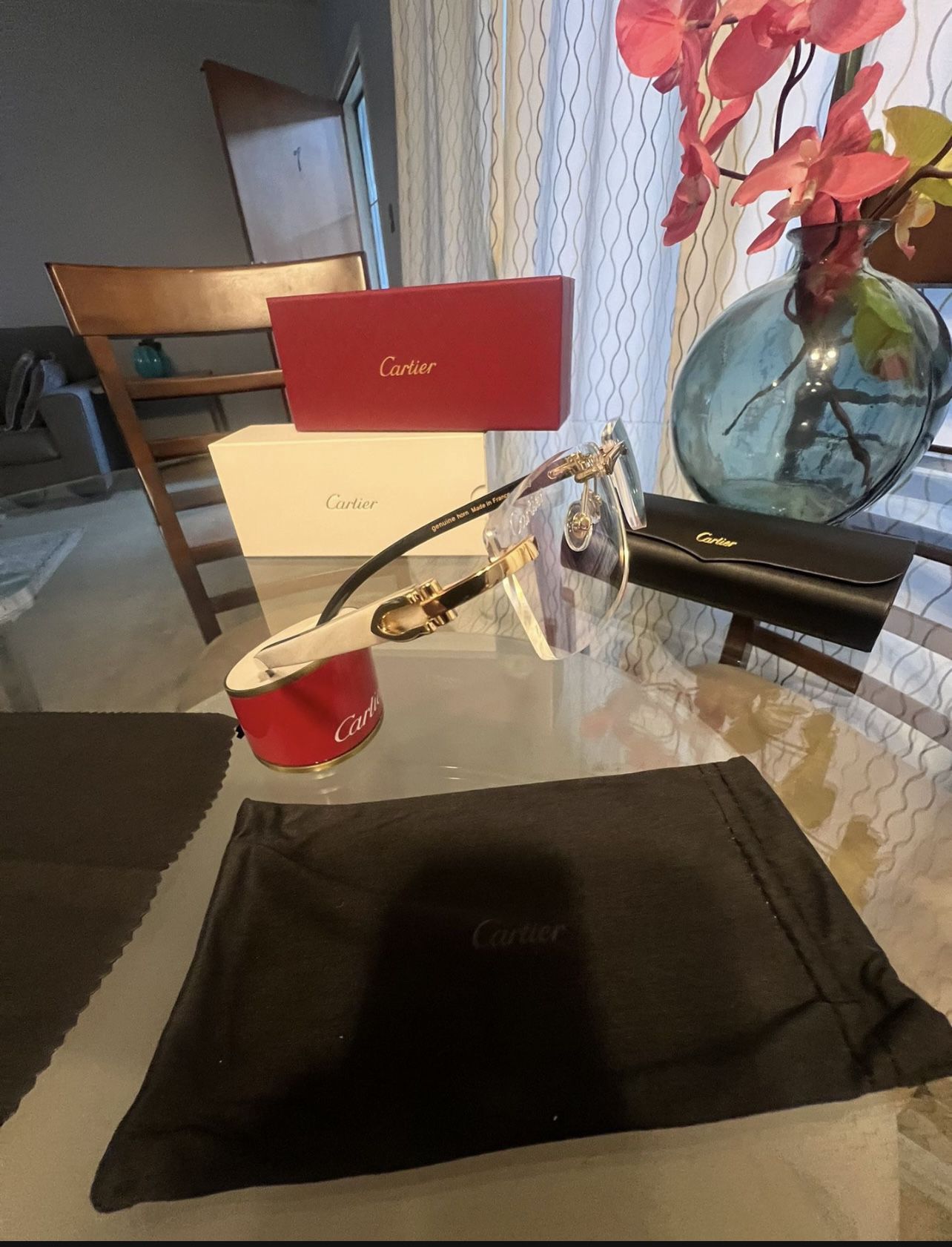 Cartier Optical, Clear, Sunglasses 🕶️ 