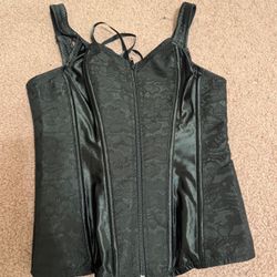 New small black corset renaissance lingerie top costume Victorian goth gothic