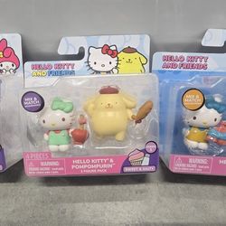 Hello Kitty and Friends Playful Figurine Set