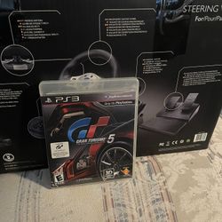 ps3 steering wheel and game