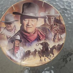 John Wayne collectable plate