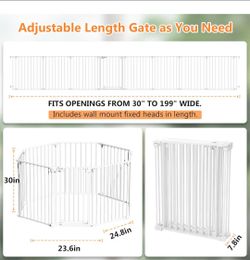 Extra long baby or pet fence playpen