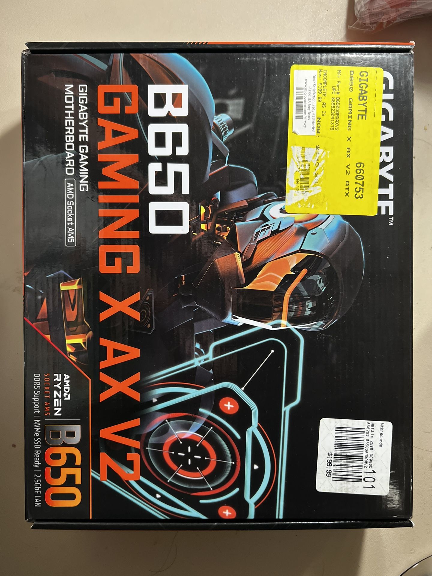 (Please Read Description) Motherboard: B 650 Gaming X AX V2 Gigabyte Gaming motherboard AMD socket AMS 
