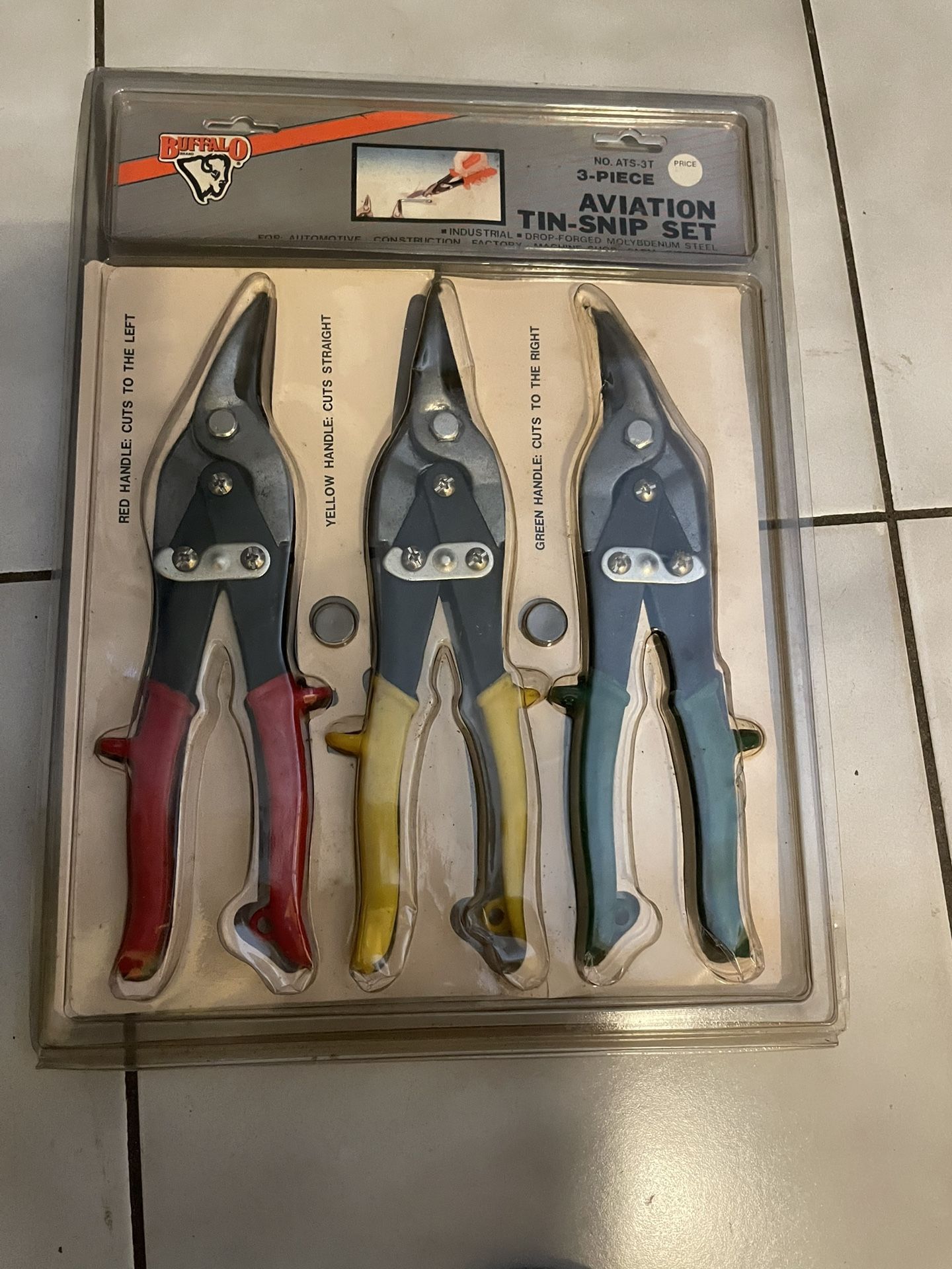 3 Piece Aviation Tin-Snip Set
