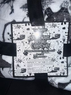 Nightmare Before Christmas Disney Throw Blanket 60x72